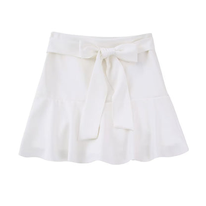 Women's Fashion Bowknot Short Skirt