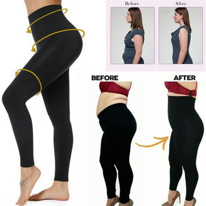 High waist plain leggings