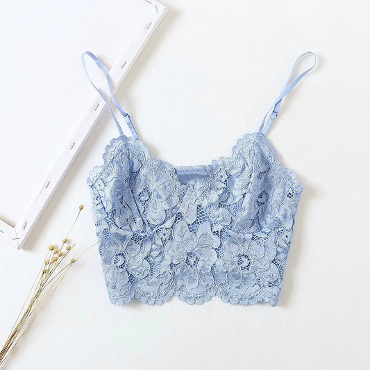 Lace underwear top with camisole