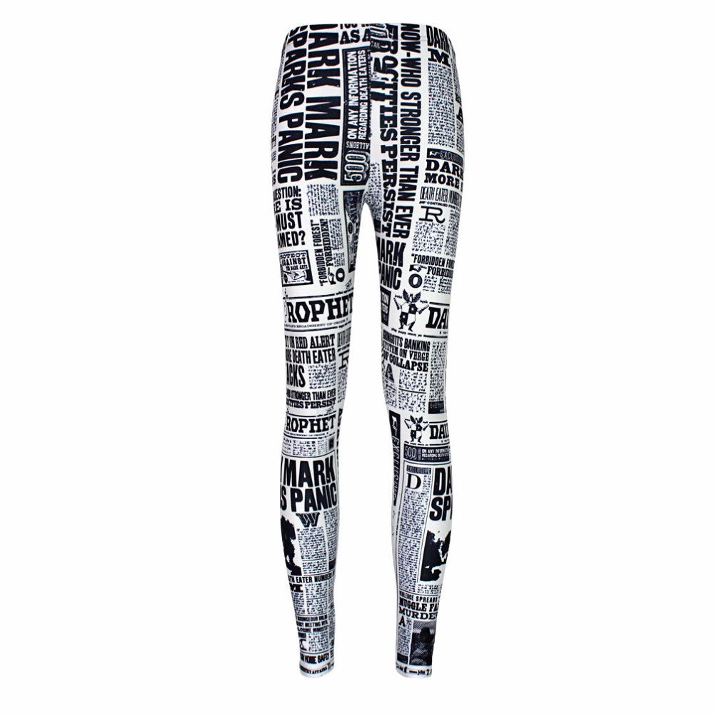 Digital printing leggings tights nine pants women