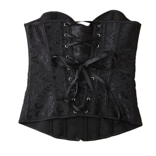 Women's Plastic Zipper Steel Bone Palace Corset