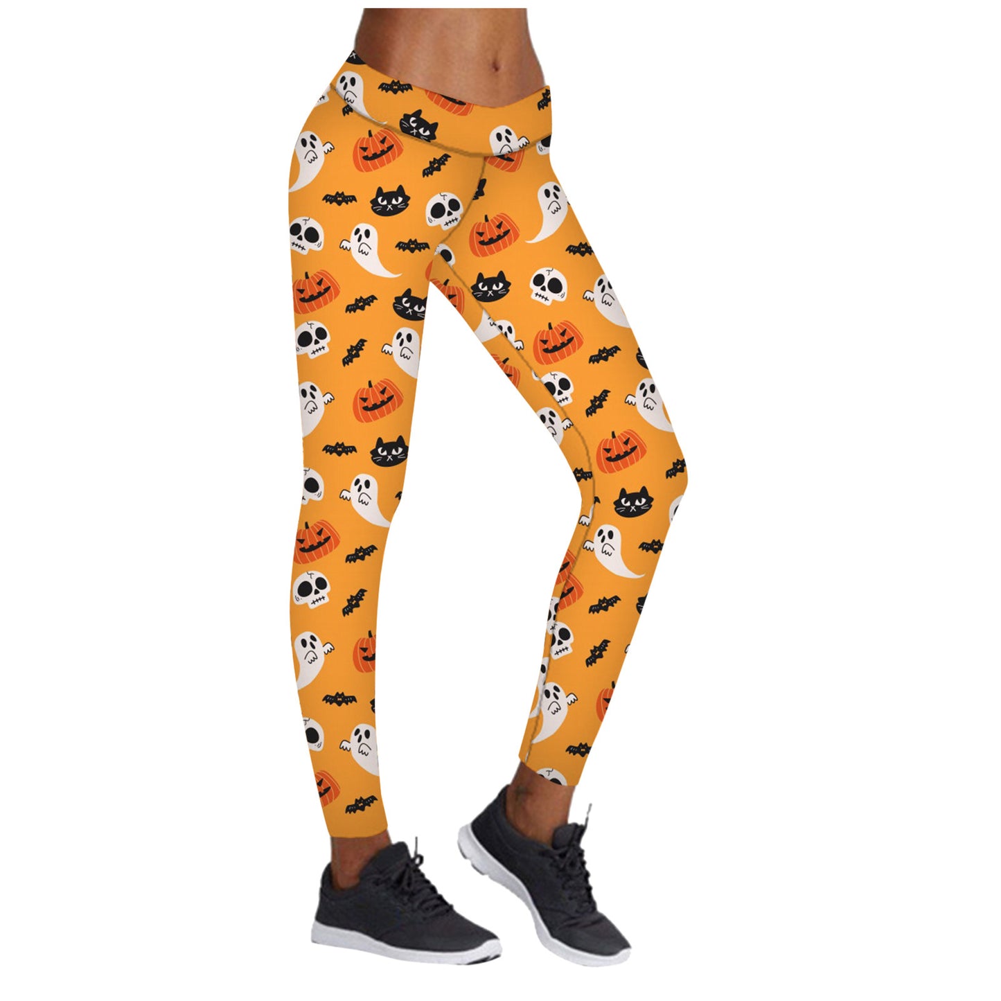 Printed Leggings Halloween Sports Yoga Pants High Stretch Pencil Pants