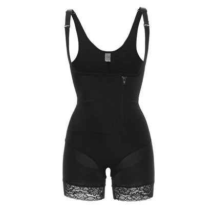 Belly reduction corset one-piece bodysuit