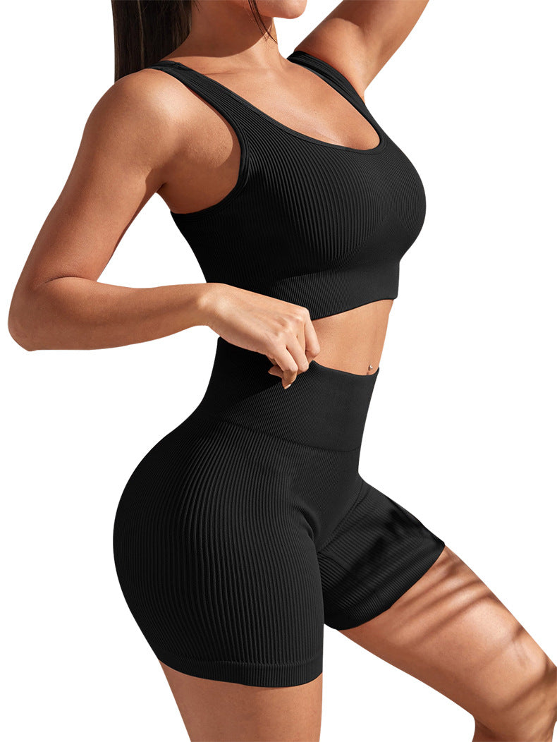 Seamless Yoga Exercise Top Tight Moisture Absorption High Waist