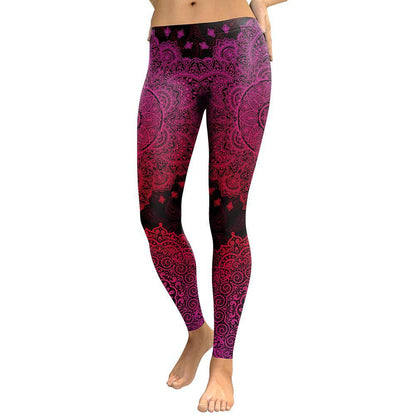 Fuschia Mandala Leggings