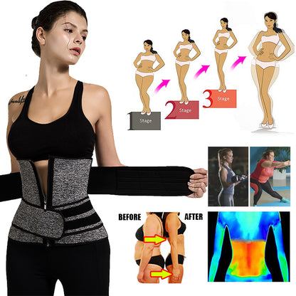 Tummy Sweat Shapewear Bodysuits Women Waist Trainer Slimming Corset