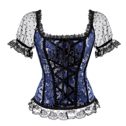 Fashion Lace Lace Sexy One Shoulder Ladies Corset