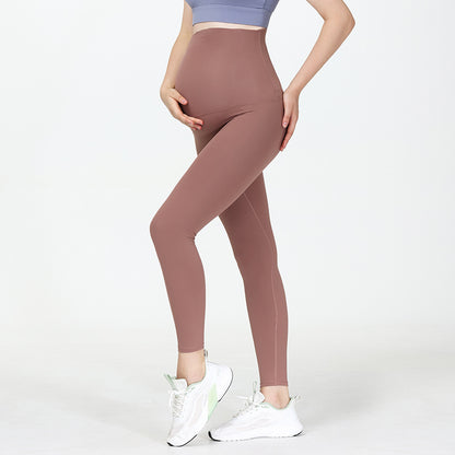 Pregnant Women's High Waist Support Belly Bottoming Yoga Pants