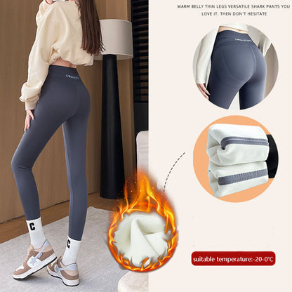 Fleece Thickened Leggings Winter -20 To 5 Shark Pants