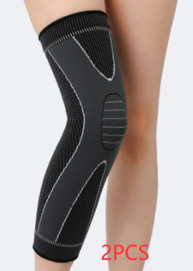 Non-slip, Breathable Nylon Sports Long Leggings And Knee Pads