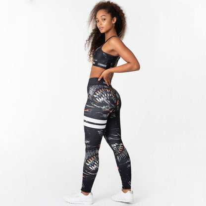 Printed Yoga Pants Hip-up High Waist Leggings Sports Yoga Pants