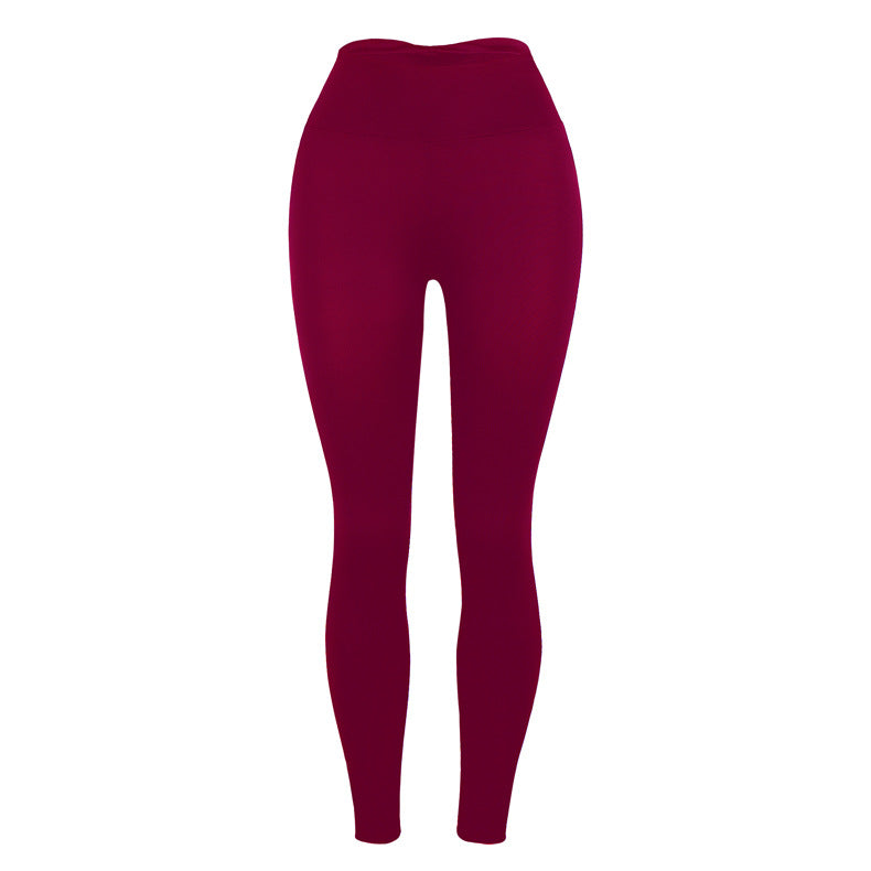 Ladies Slim Butt Lift Solid Color Yoga Pants Leggings