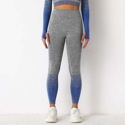 Peach knit quick-drying yoga pants