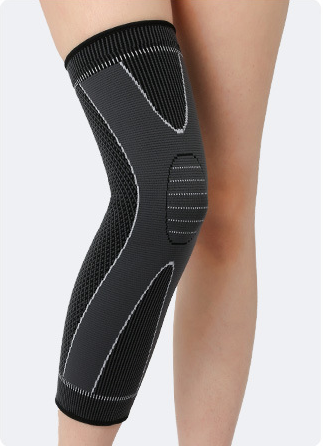 Non-slip, Breathable Nylon Sports Long Leggings And Knee Pads