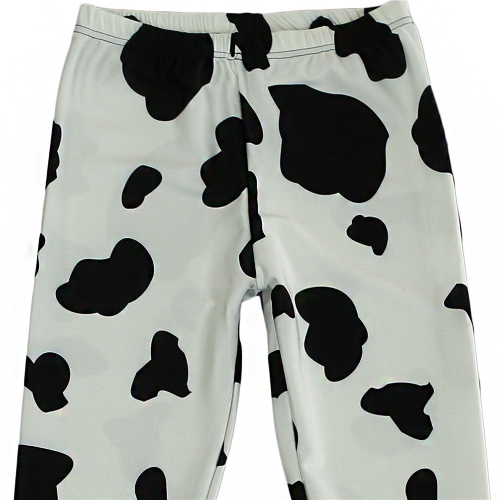 Cow Black Spot Tight Leggings