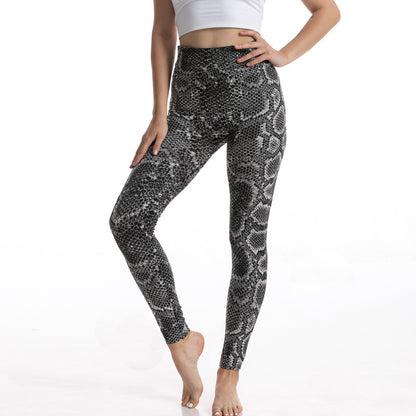 Slim Fit Slim And Sexy Snake Pattern Skinny Pants Women