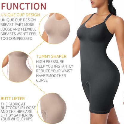 Bodysuit Shapewear Women Full Body Shaper Tummy Control Slim