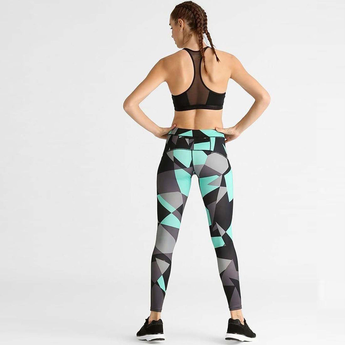 Women's Diamond Box Nine-point Sports Leggings