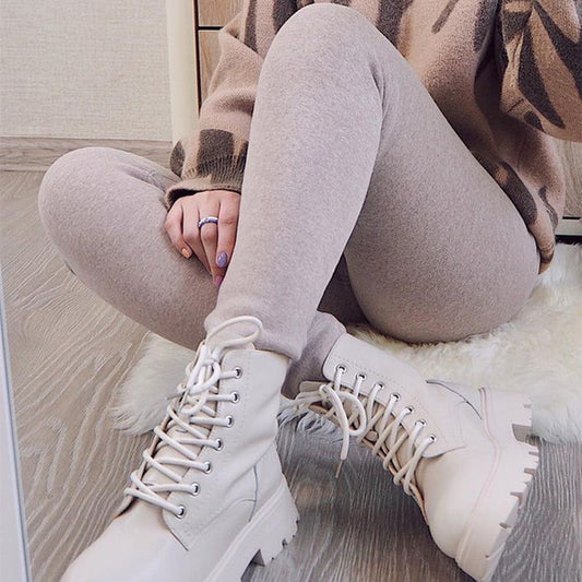 Thick Warm Winter Leggings For Women High Waist Velvet Leggi