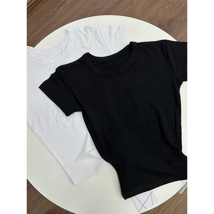 Sports T-shirt Women's Black And White Top