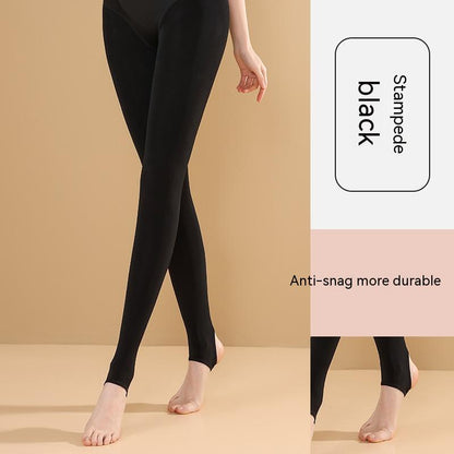 Fleece-lined Deep Flesh Color Leggings Stockings