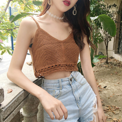 Women's Short Top Sweater Camisole