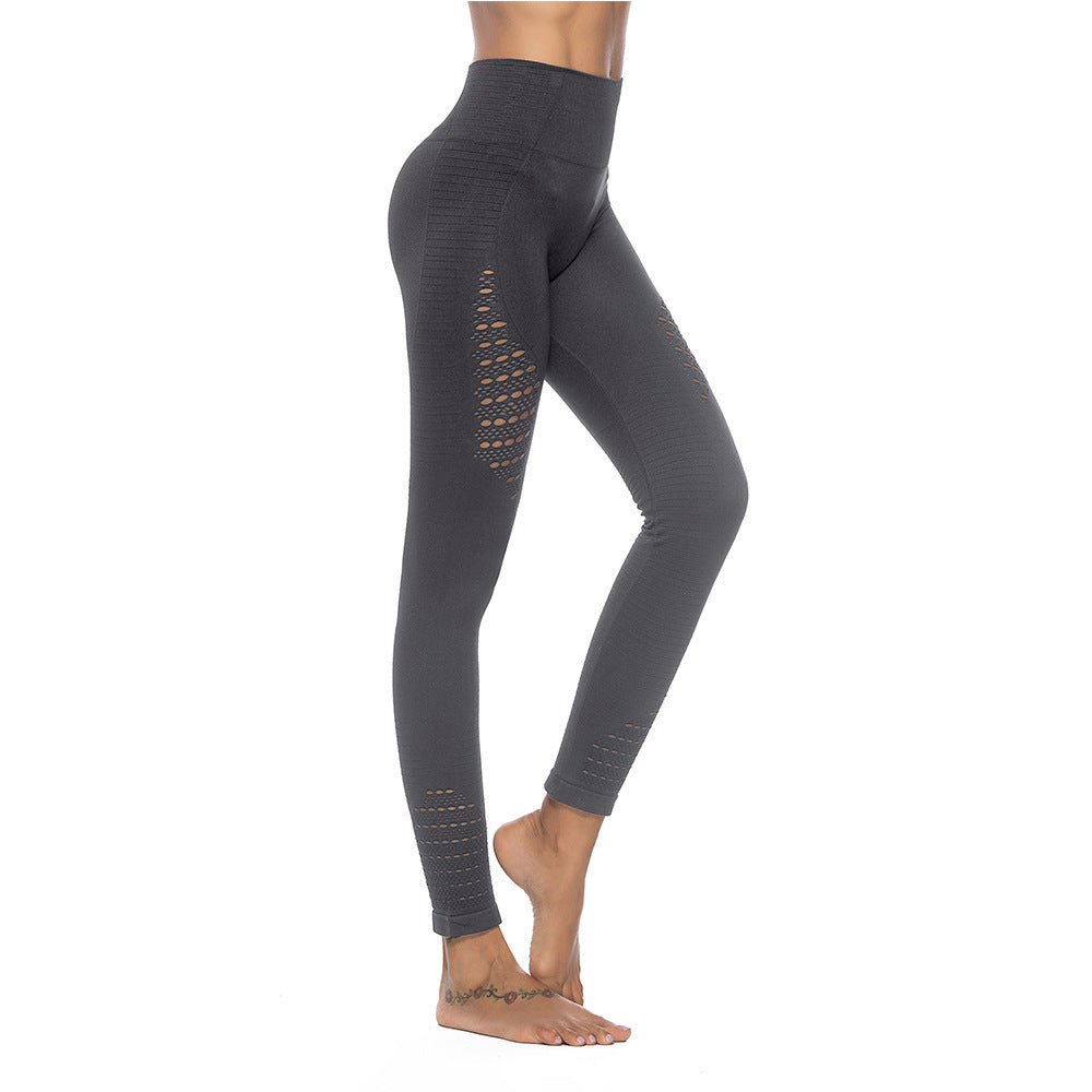 Spring New Elastic High Waist Seamless Leggings Yoga Pants Women