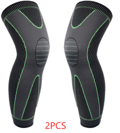 Non-slip, Breathable Nylon Sports Long Leggings And Knee Pads