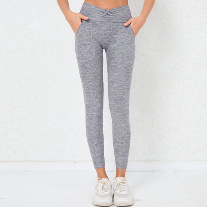 Pocket Quick-dry Hip Raise Skinny Yoga Pants