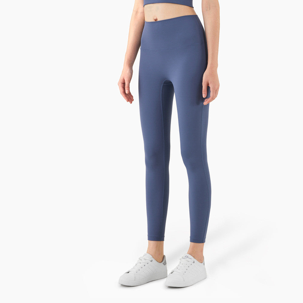 High Waist No T Tipped Thin Anti-Rolling Peach Leggings