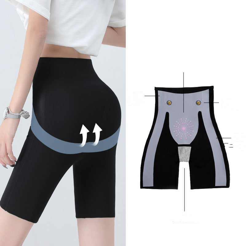 Hip-lifting Yoga Wear Skinny Shark Five-point Leggings