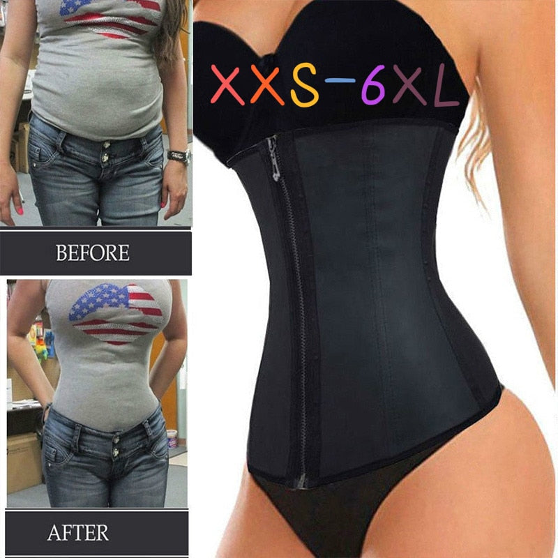 Corset Body Shaper Latex Waist Trainer Cincher